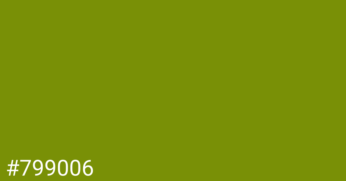 Hex color #799006 graphic
