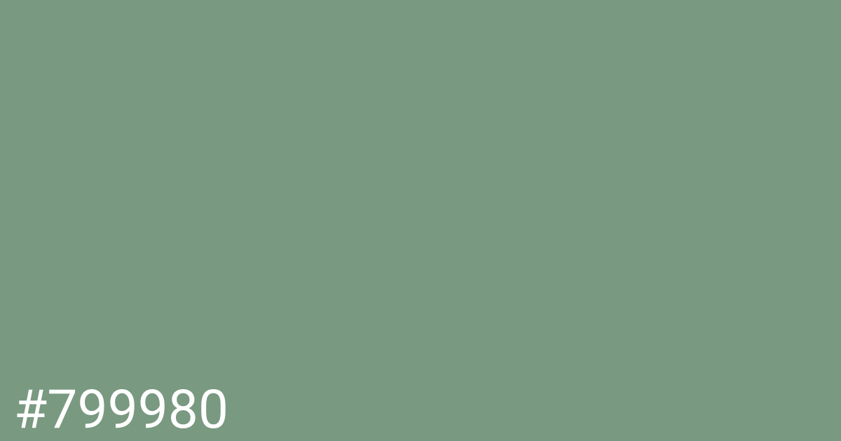 Hex color #799980 graphic