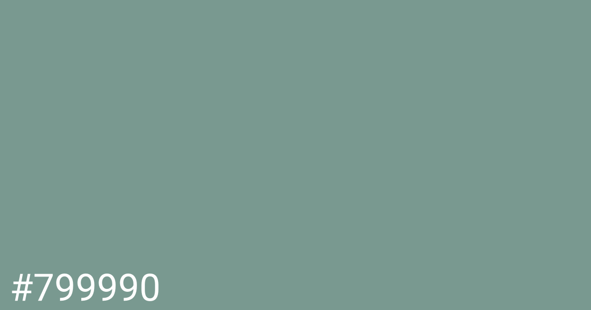 Hex color #799990 graphic