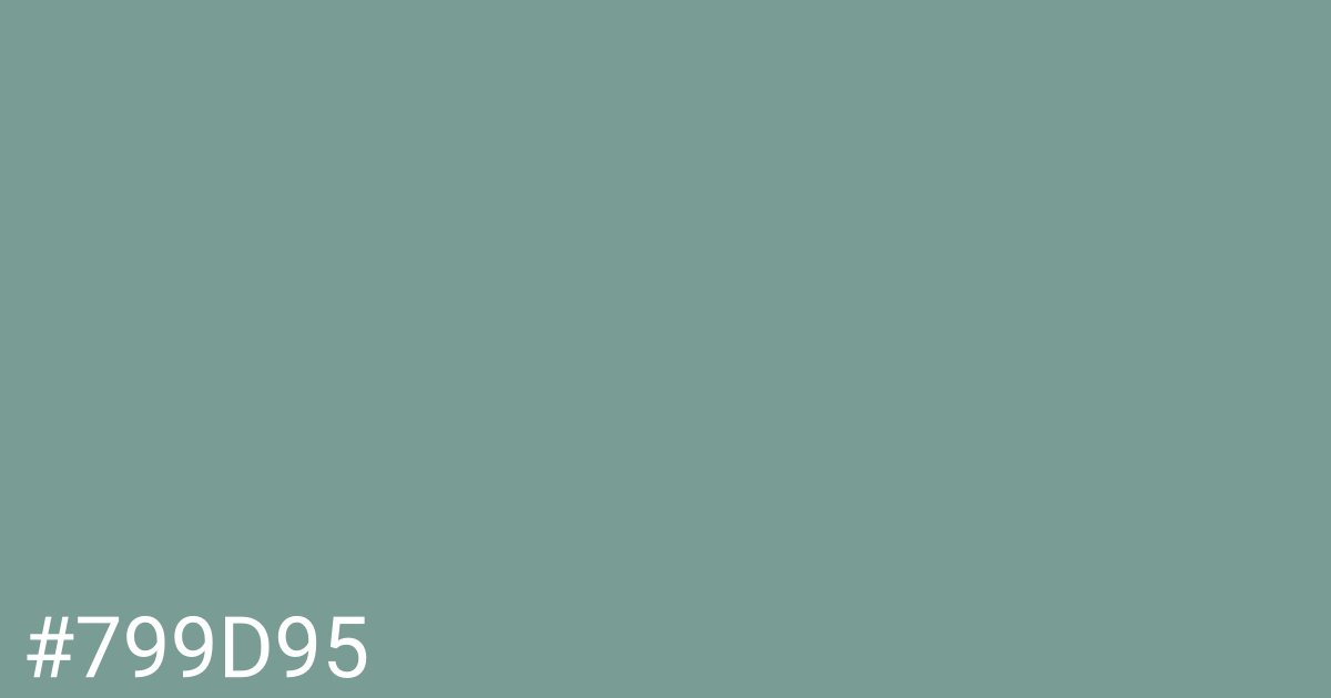 Hex color #799d95 graphic