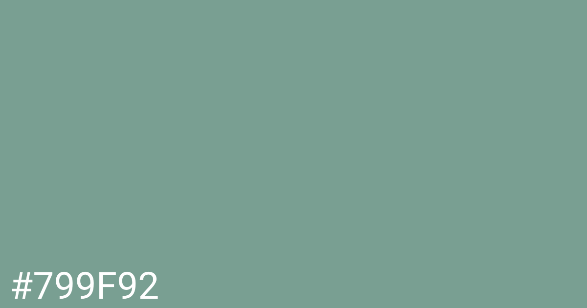 Hex color #799f92 graphic