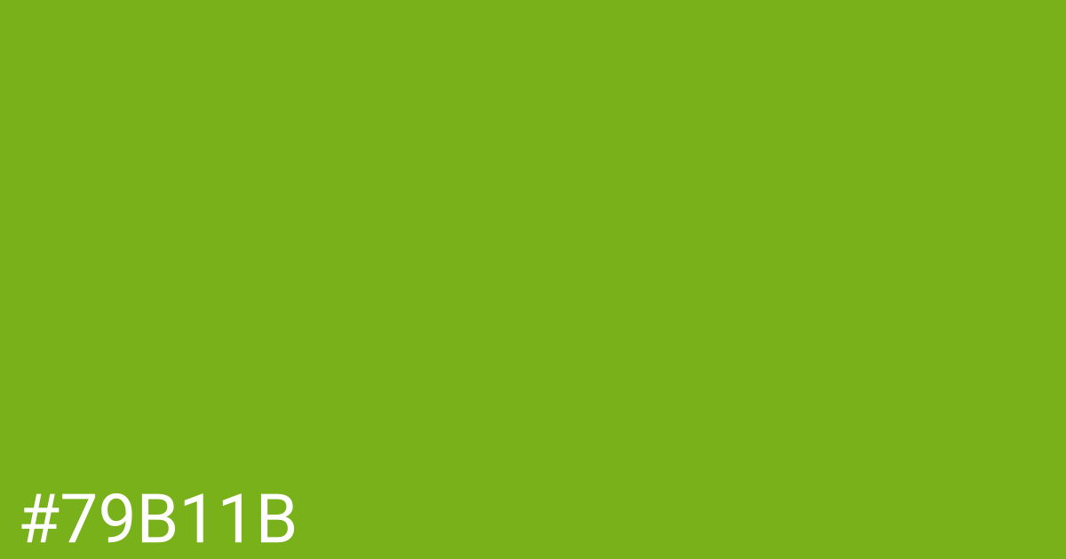 Hex color #79b11b graphic
