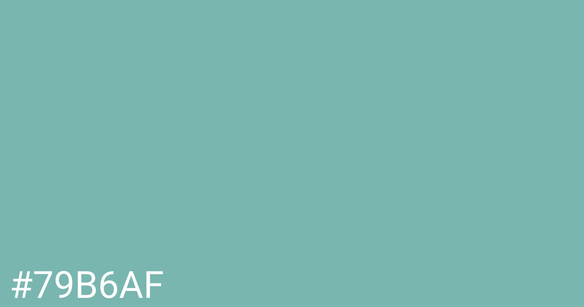 Hex color #79b6af graphic
