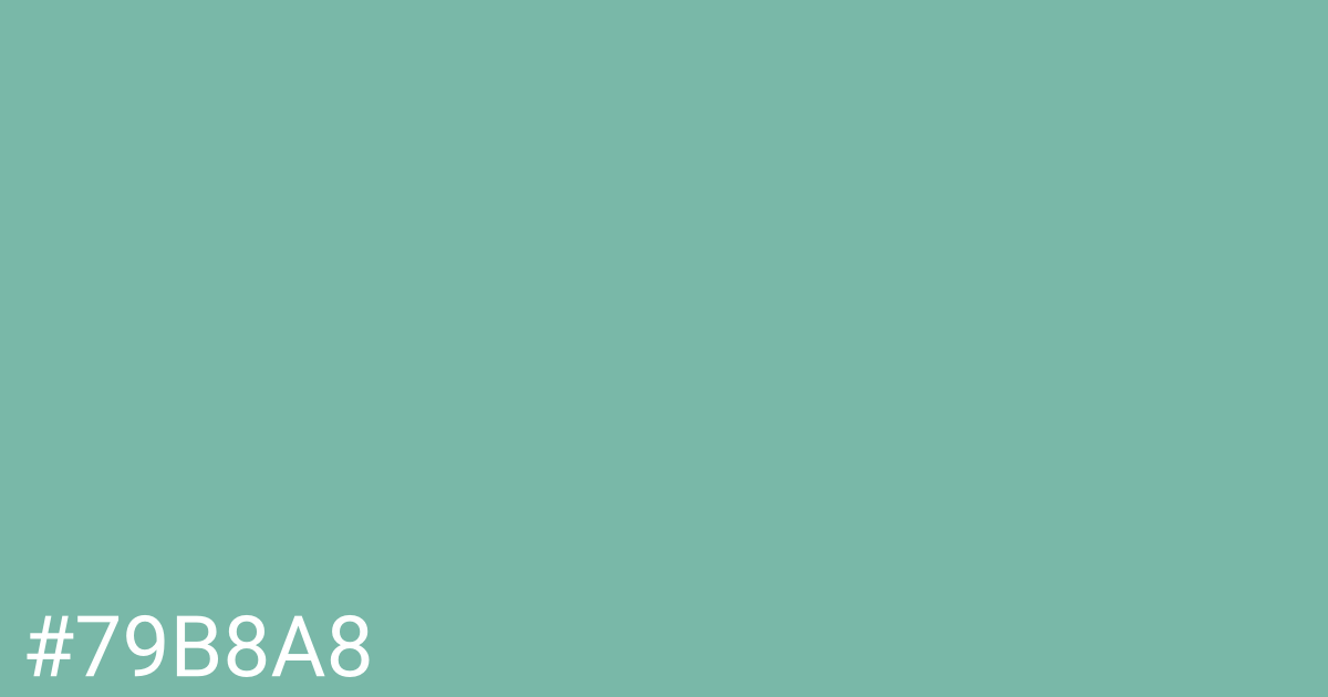 Hex color #79b8a8 graphic