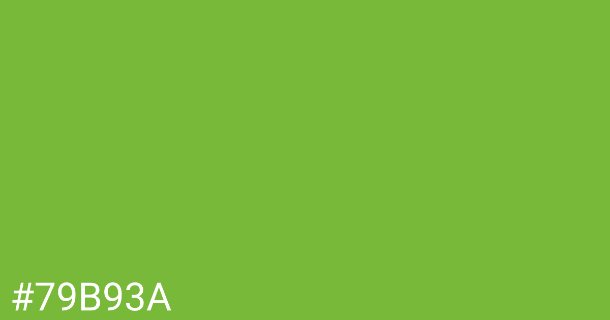 Hex color #79b93a graphic