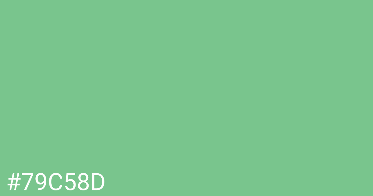 Hex color #79c58d graphic