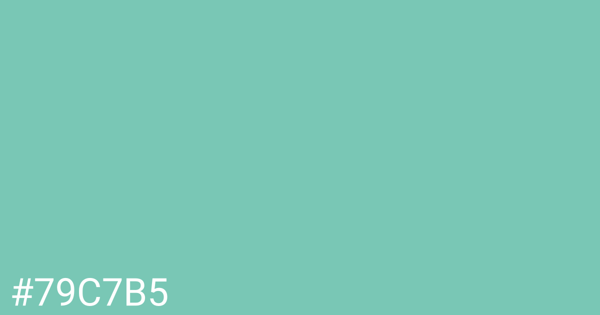 Hex color #79c7b5 graphic