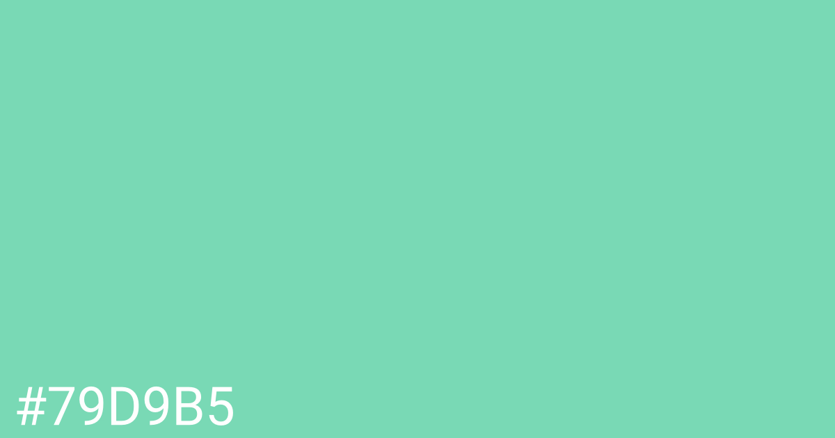 Hex color #79d9b5 graphic