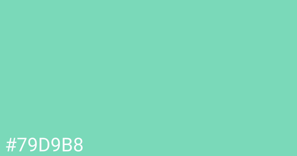 Hex color #79d9b8 graphic