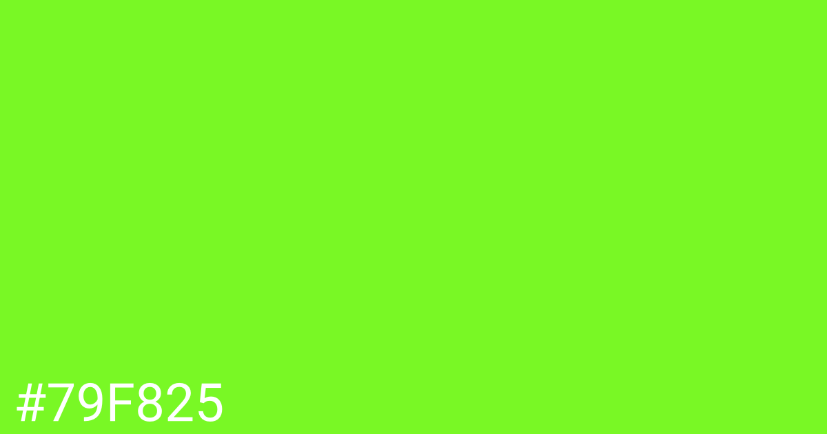 Hex color #79f825 graphic