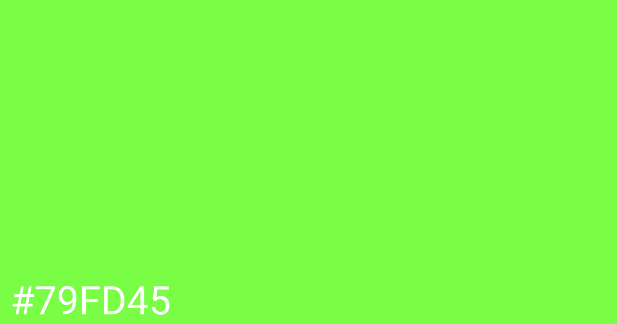 Hex color #79fd45 graphic