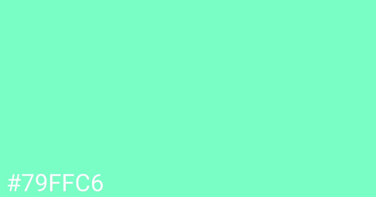 Hex color #79ffc6 graphic