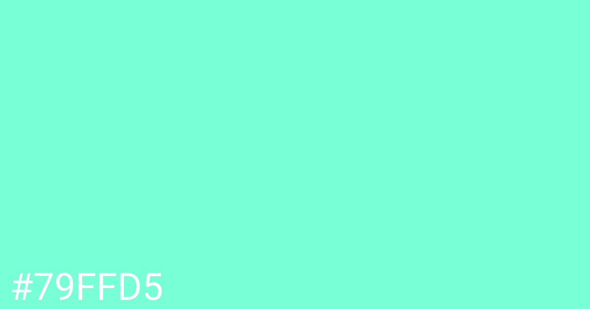 Hex color #79ffd5 graphic