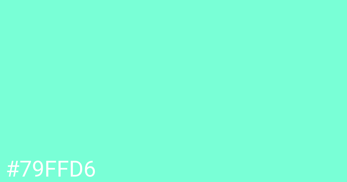 Hex color #79ffd6 graphic