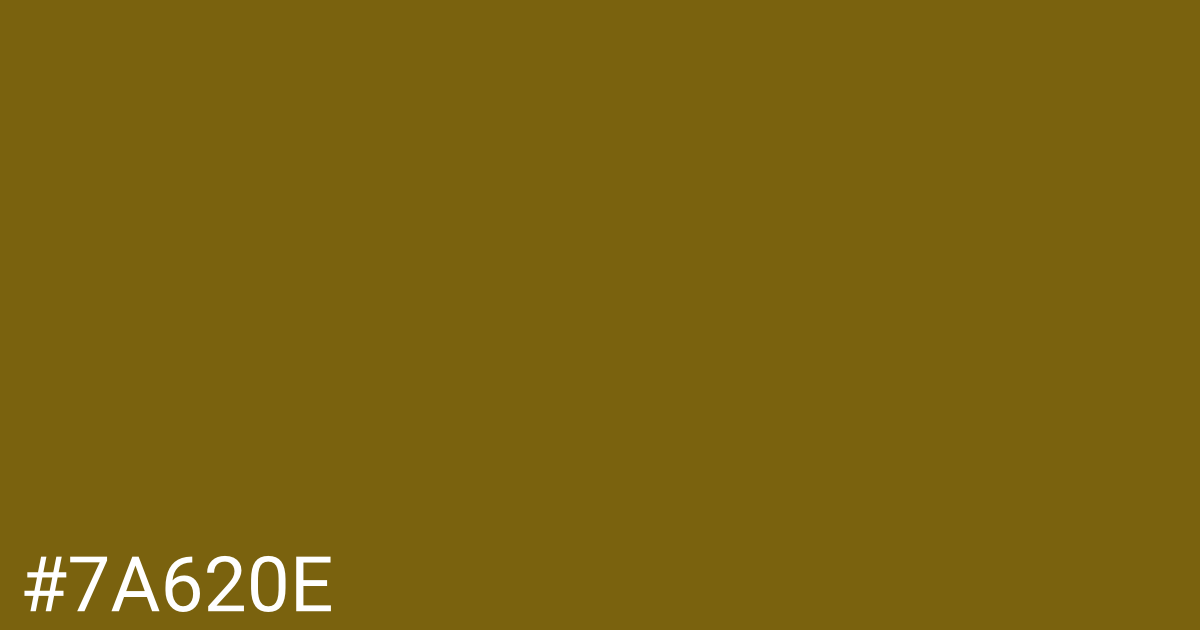 Hex color #7a620e graphic