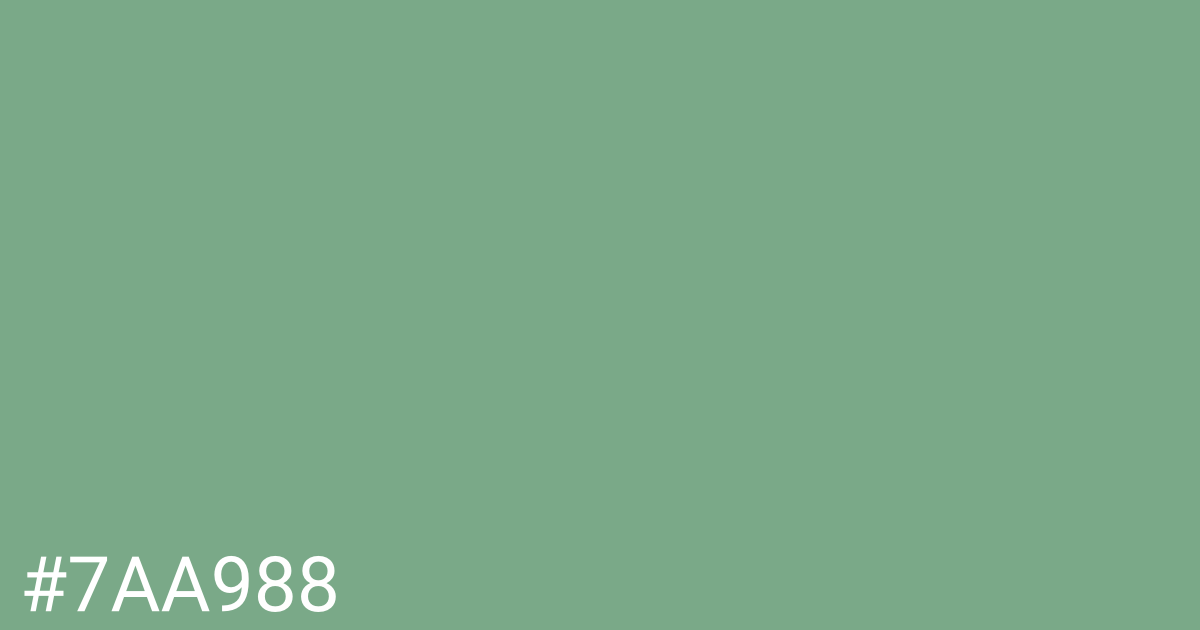 Hex color #7aa988 graphic