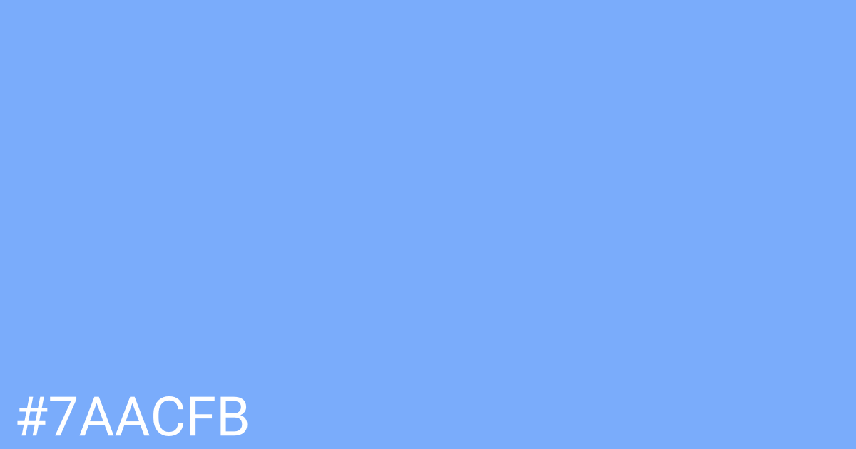 Hex color #7aacfb graphic