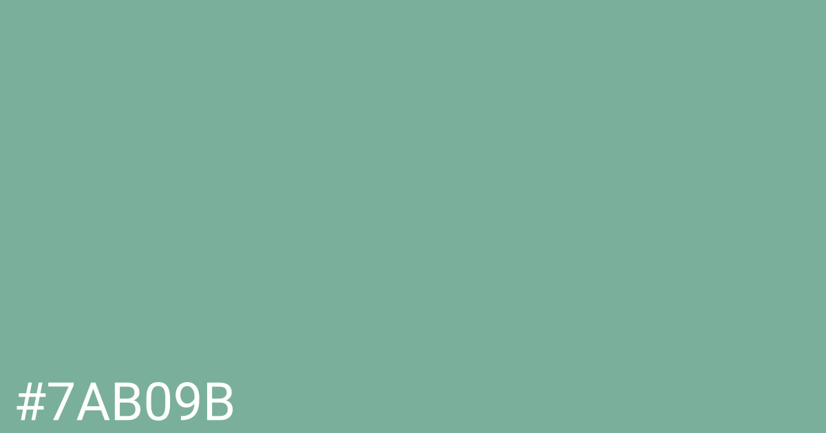 Hex color #7ab09b graphic