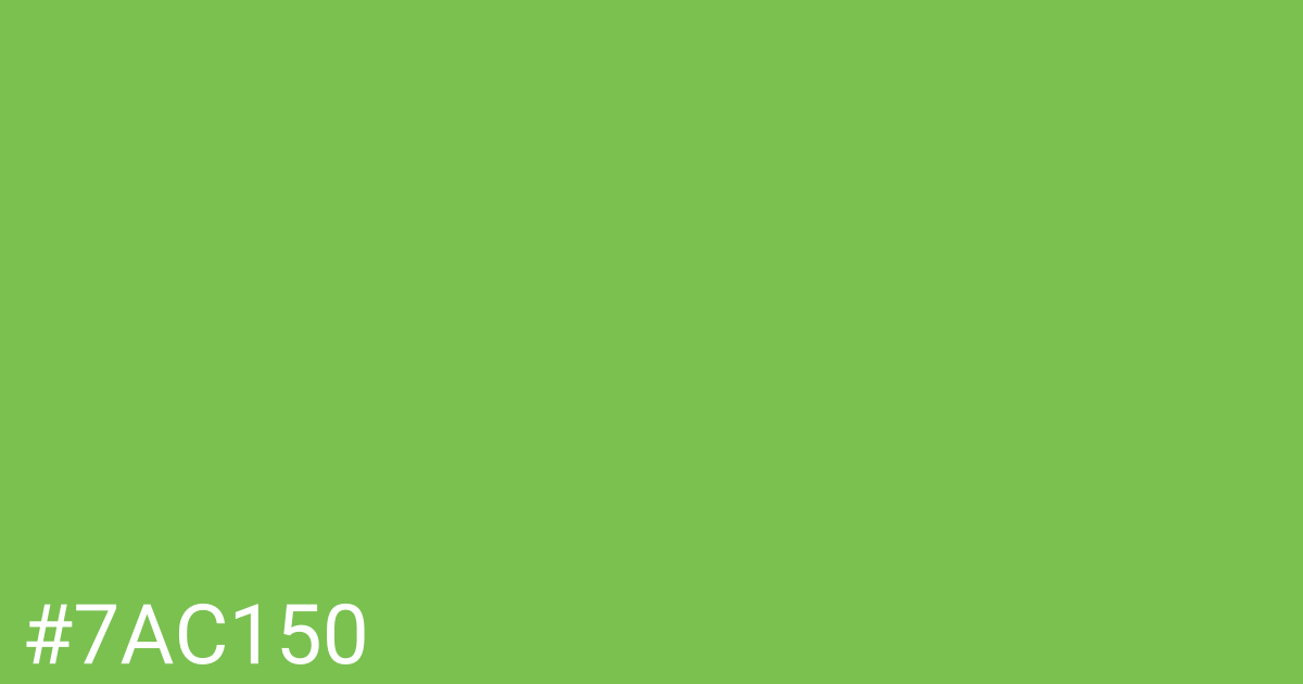 Hex color #7ac150 graphic