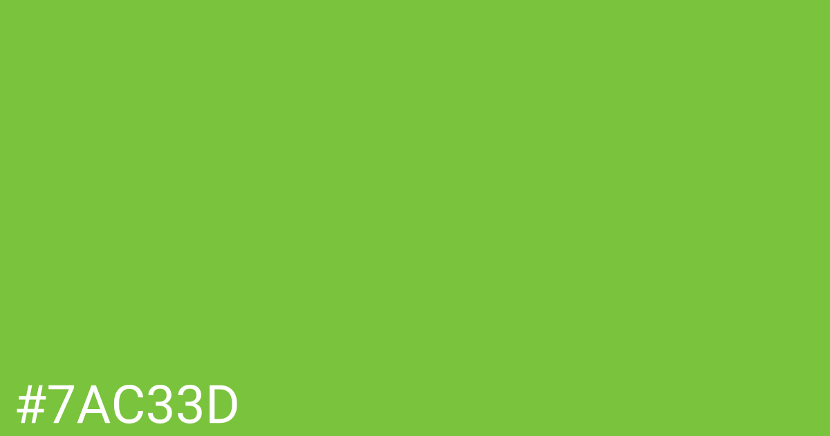 Hex color #7ac33d graphic