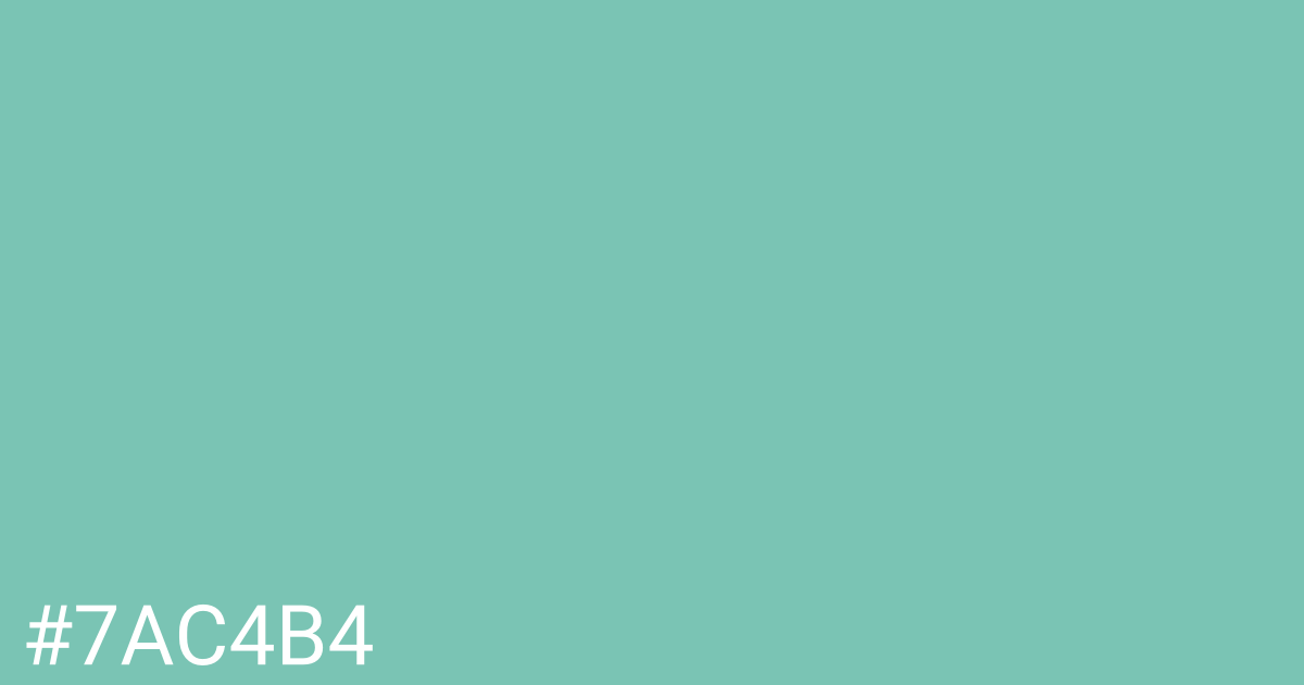 Hex color #7ac4b4 graphic
