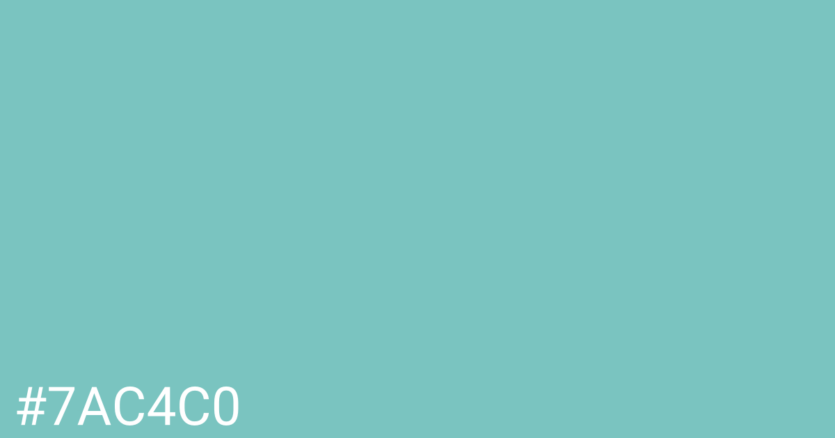 Hex color #7ac4c0 graphic