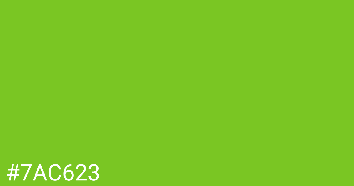 Hex color #7ac623 graphic