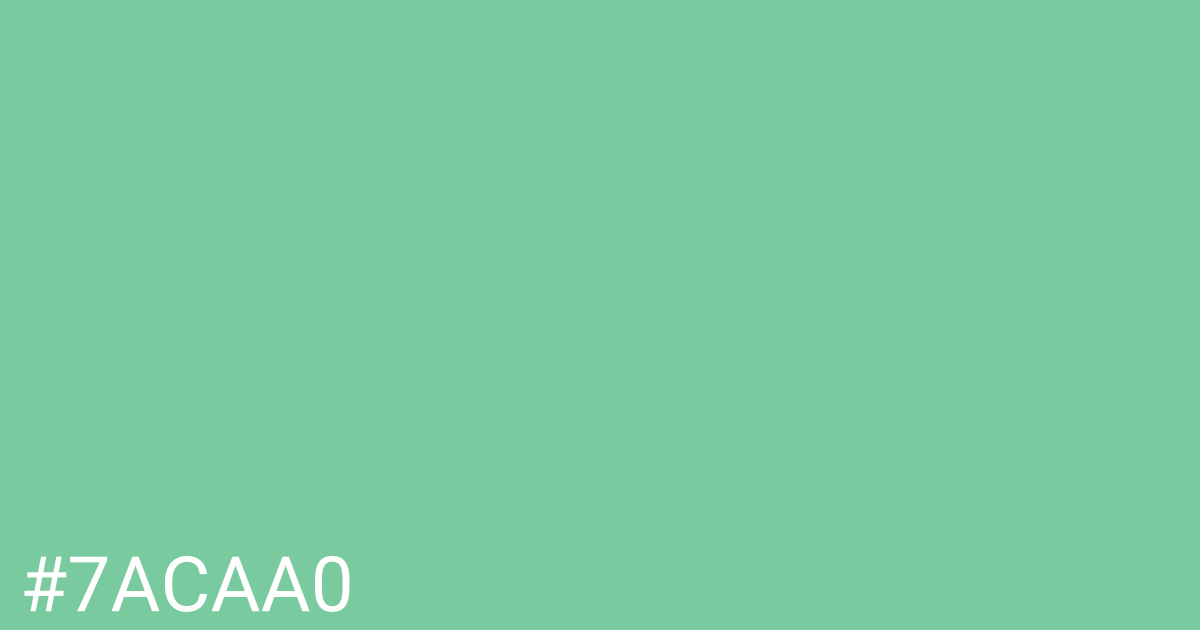Hex color #7acaa0 graphic