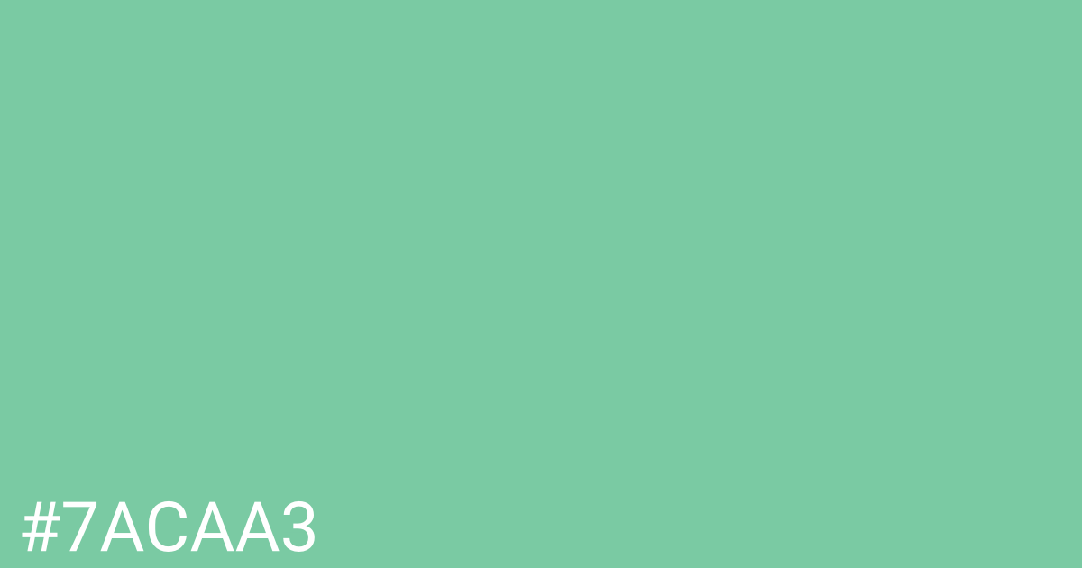 Hex color #7acaa3 graphic