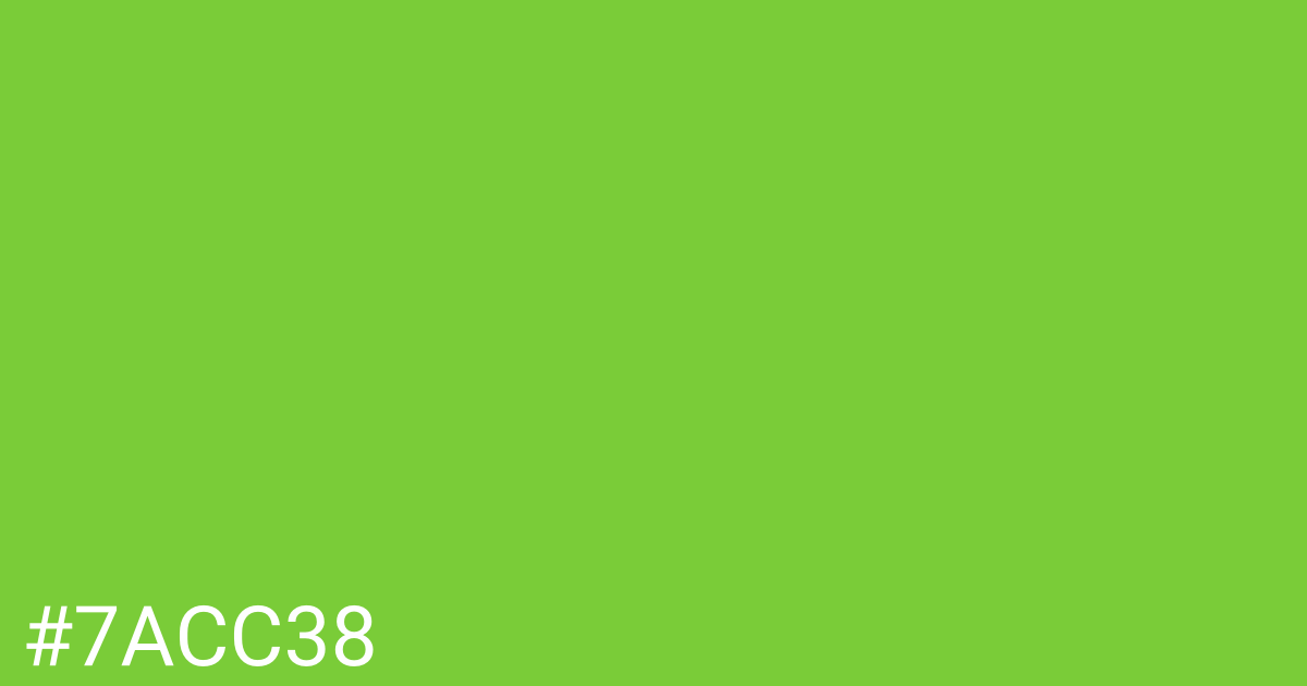 Hex color #7acc38 graphic
