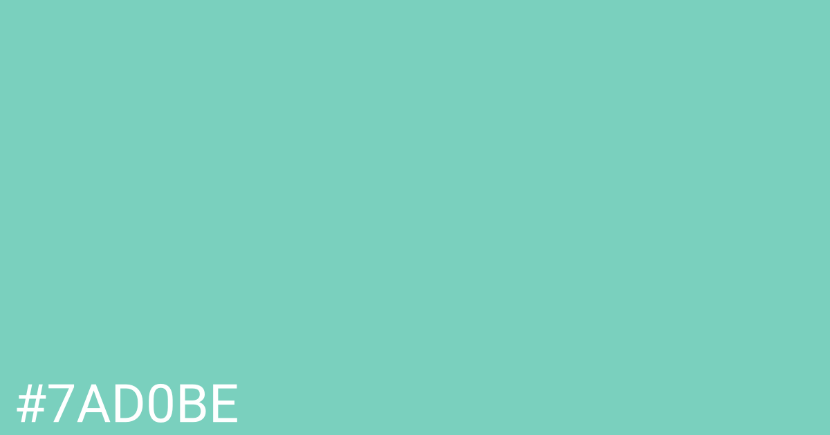 Hex color #7ad0be graphic