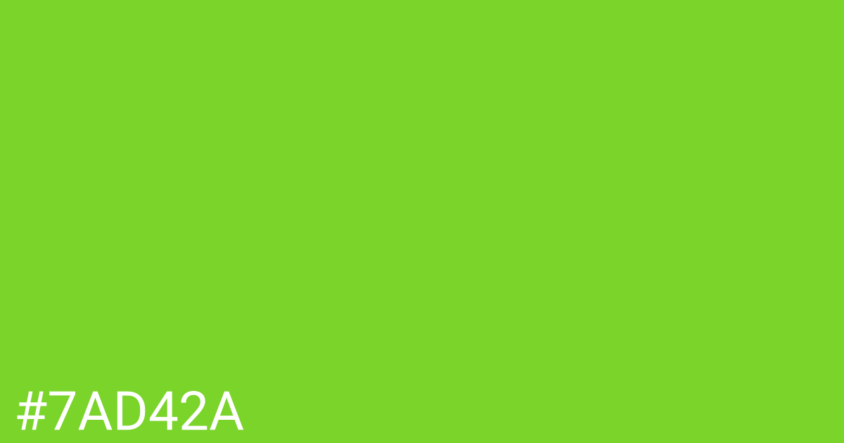 Hex color #7ad42a graphic