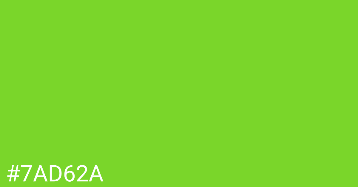Hex color #7ad62a graphic