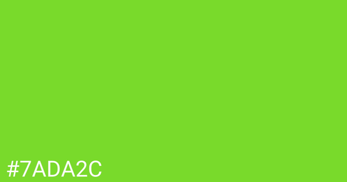 Hex color #7ada2c graphic