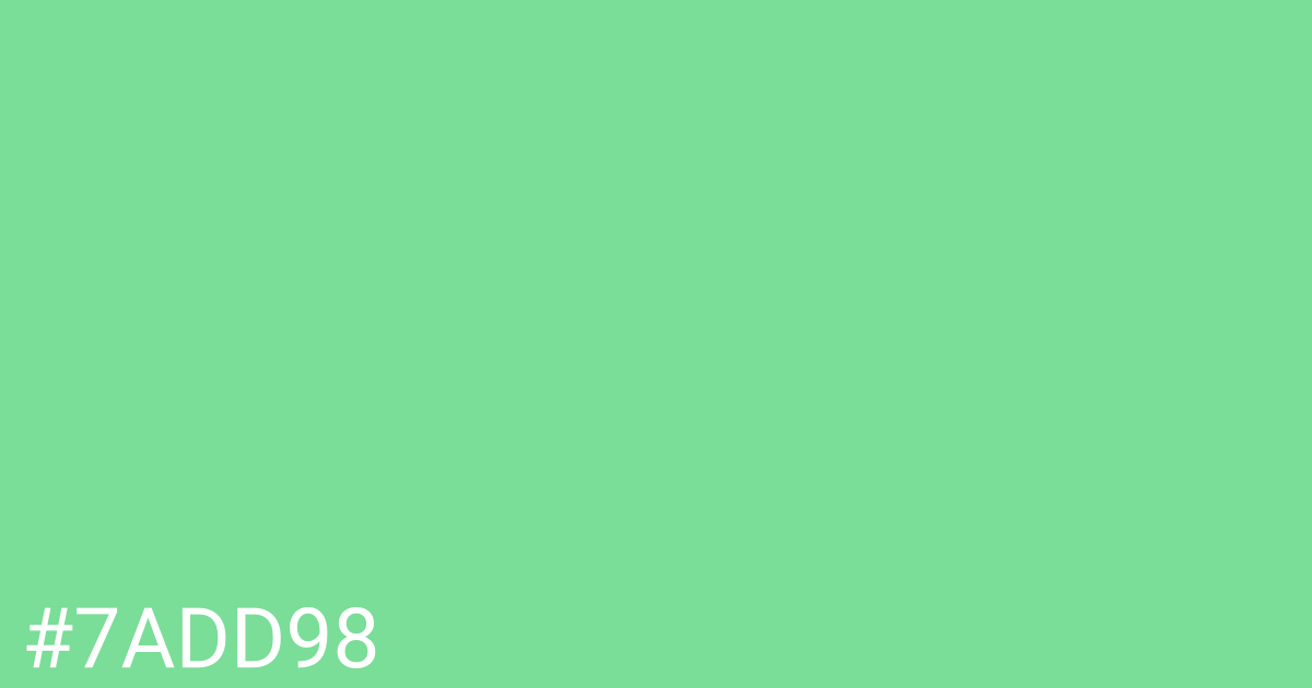 Hex color #7add98 graphic