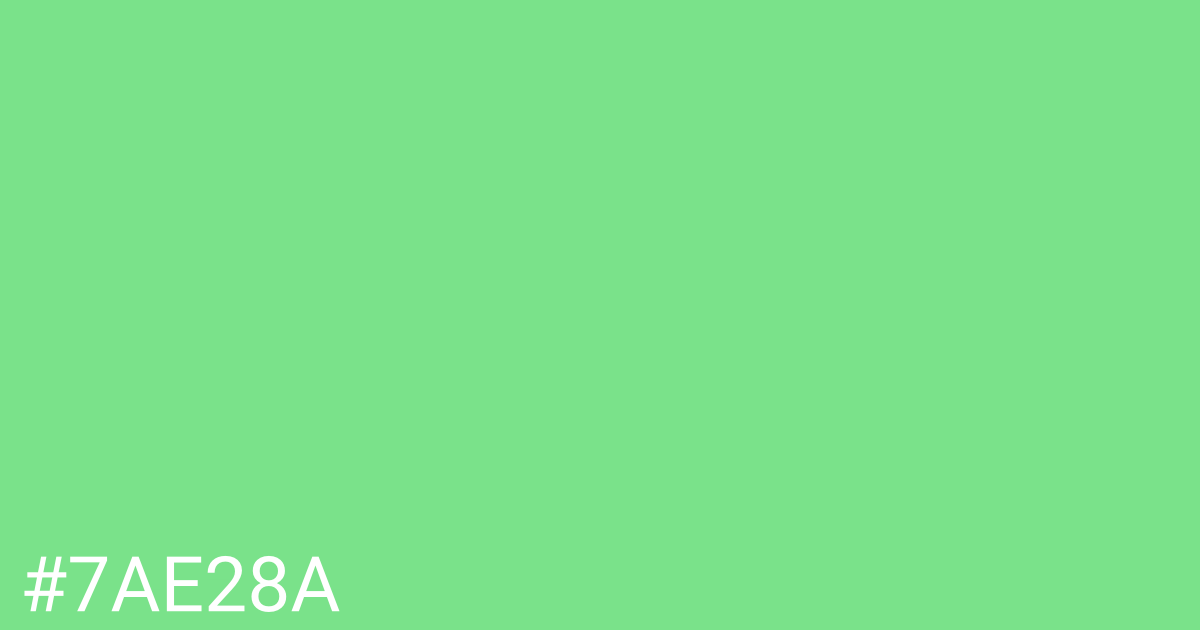 Hex color #7ae28a graphic