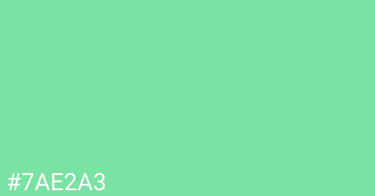 Hex color #7ae2a3 graphic