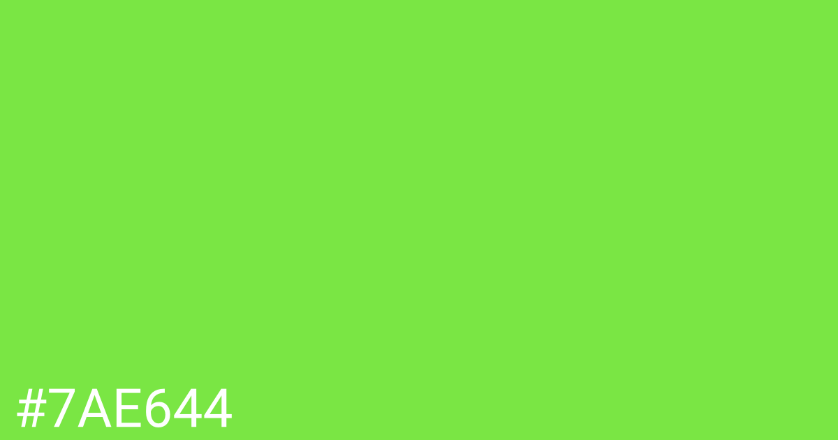 Hex color #7ae644 graphic