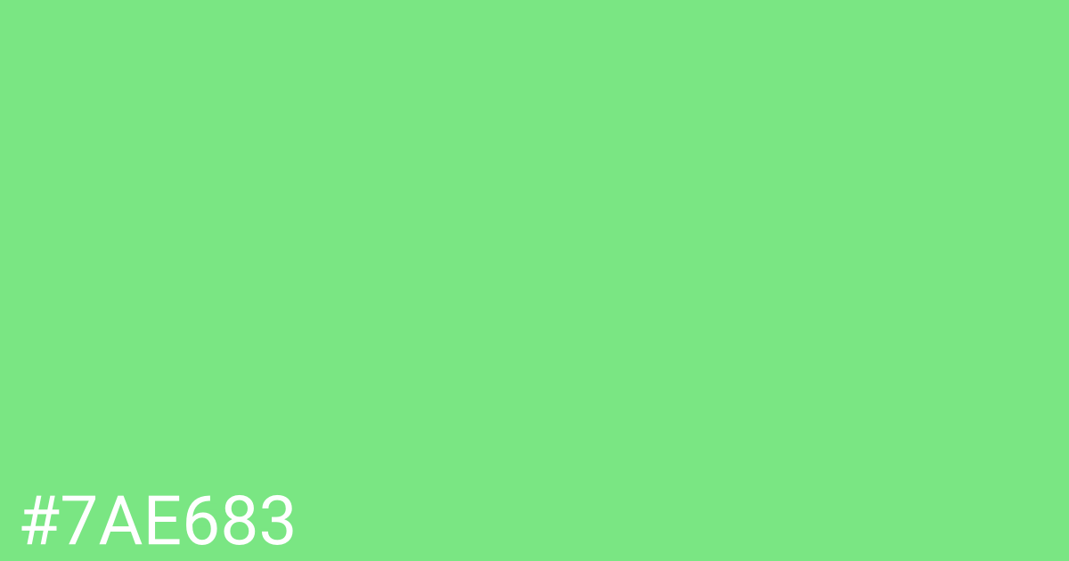 Hex color #7ae683 graphic