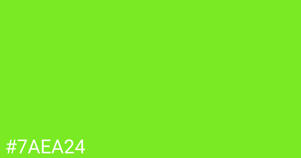 Hex color #7aea24 graphic