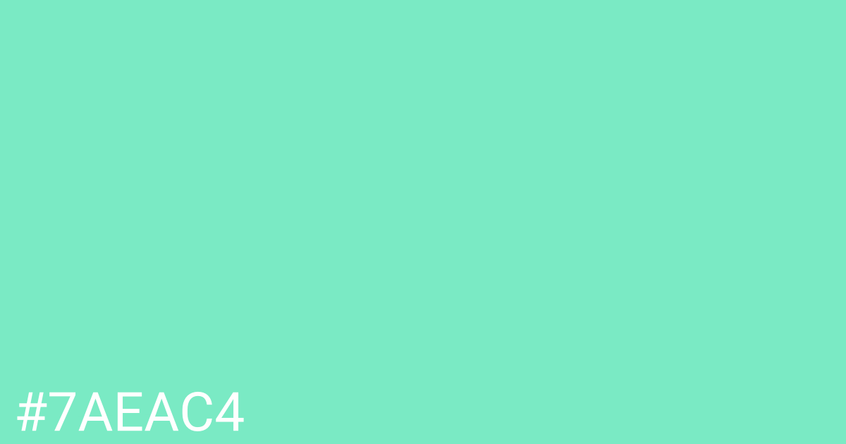 Hex color #7aeac4 graphic