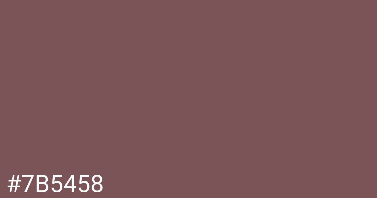 Hex color #7b5458 graphic