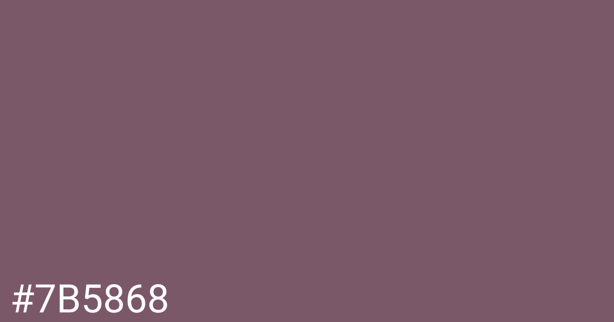 Hex color #7b5868 graphic