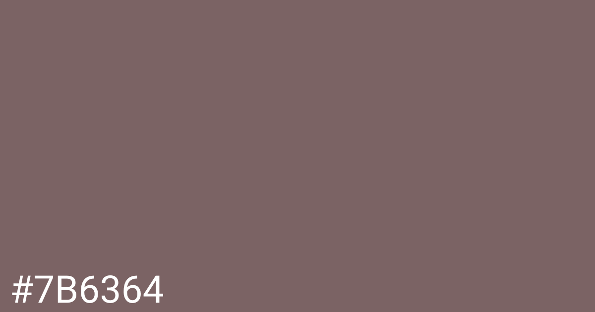 Hex color #7b6364 graphic