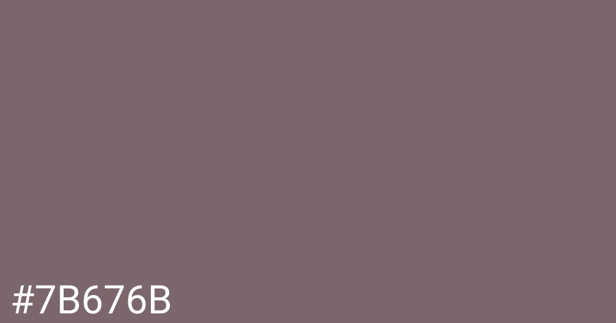 Hex color #7b676b graphic