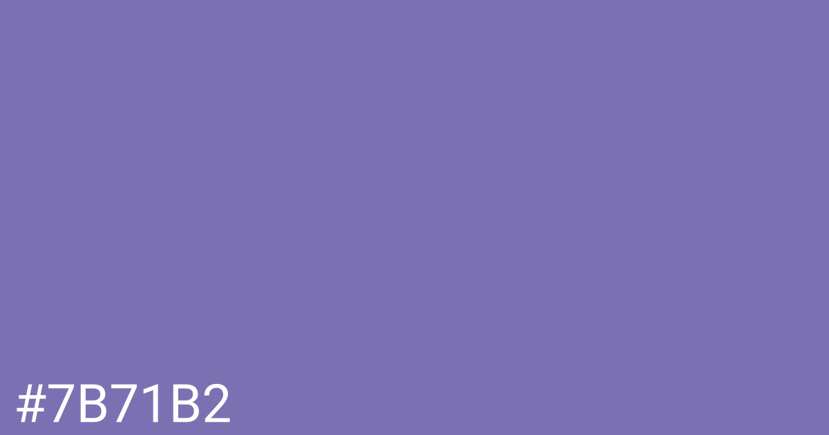 Hex color #7b71b2 graphic