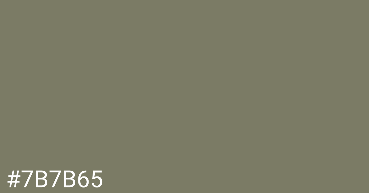 Hex color #7b7b65 graphic