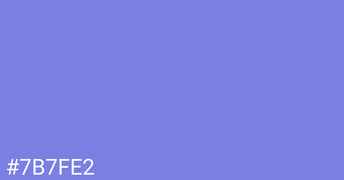 Hex color #7b7fe2 graphic