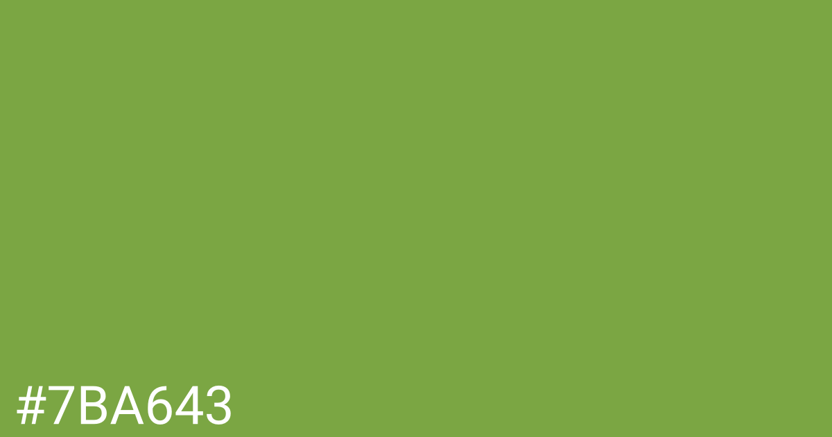 Hex color #7ba643 graphic