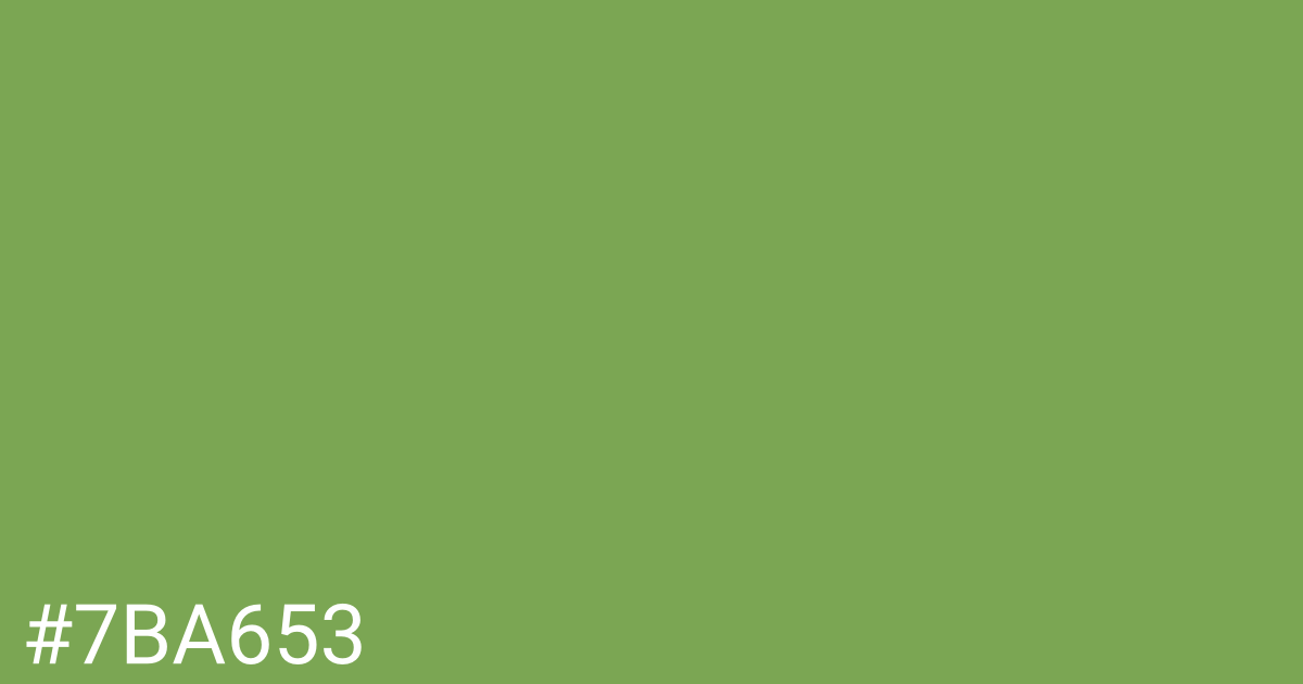 Hex color #7ba653 graphic